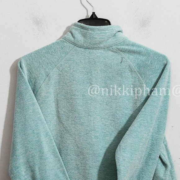 Eddie Bauer Ladies' Fleece 1/4 Zip teal color size large - Picture 5 of 5
